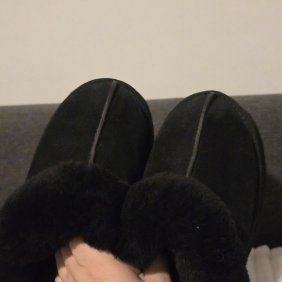 UGG Disquette Slippers Black Size 7 - Picture 3 of 11
